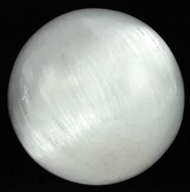 White Selenite Gazing Ball