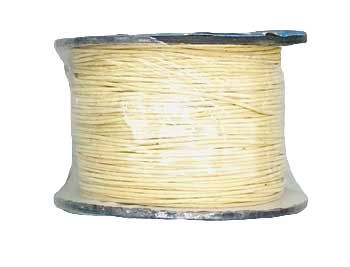 Cream Waxed Cotton Cord 1mm 100 Yds