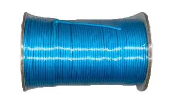 Sky Blue Waxed Cotton Cord 2mm 100 Yds