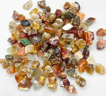 1 Lb Agate, Red Tumbled Chips 8-12mm