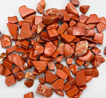 1 Lb Jasper, Red Tumbled Chips 12-15mm