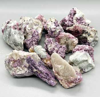 ~3# Flat Of Lepidolite With Albite