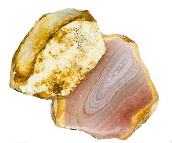 (set Of 2) 1.6-2.0# Jasper, Polycrome Polished 1 Side