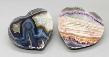3+" Agate Heart