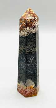 4" Palm Root Fossil Obelisk