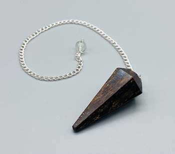 6-sided Bronzite Pendulum