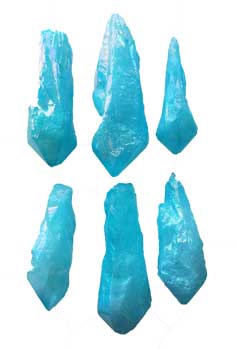 1 Lb Angel Aqua Blue Crystal Unpolished Points