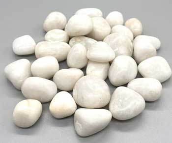 1 Lb Agate, Whitw Tumbled Stones