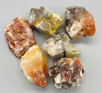 1 Lb Red- Brown Calcite Untumbled Stones