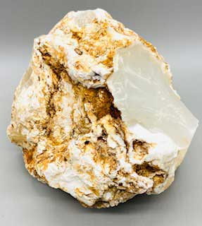 3.3-4.2# Jade, White Untumbled Stone