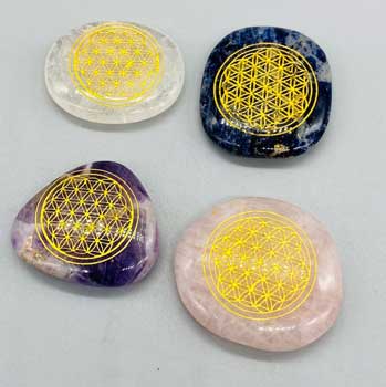 Flower Of Life Worry Stone