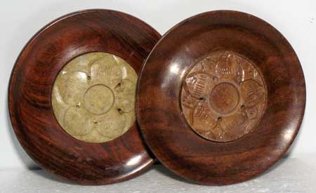 Wood And Soapstone Incense Burner