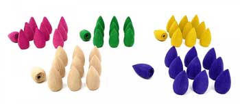 50 Backflow Cones (5 Colors, 10 Each)