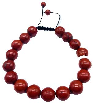 10mm Jasper, Red Bracelet