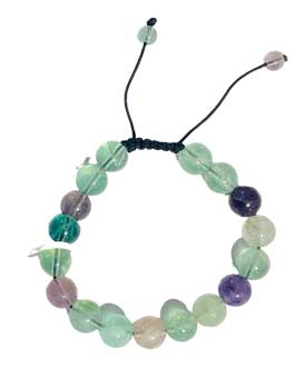 10mm Fluorite, Rainbow Bracelet