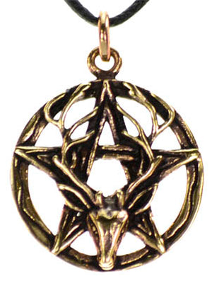 Pentagram Stag Bronze