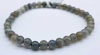 4mm Labradorite, Blue Bracelet