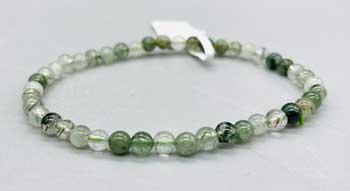 4mm Green Rutile Bracelet