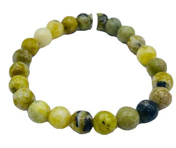 8mm Turquoise, Yellow Bracelet