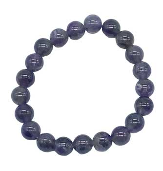 8mm Chevron Amethyst Bracelet