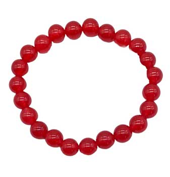 8mm Red Jade Bracelet