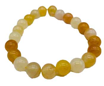 8mm Jade, Golden Silk Bracelet