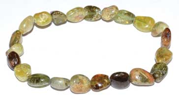 Green Garnet Nugget Bracelet