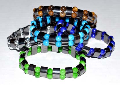 Magnetic Amethyst Bracelet W- Beads