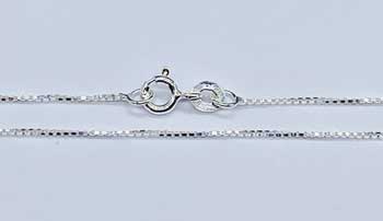 24" Sterling Box Chain