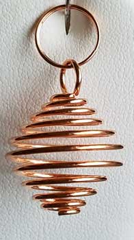 (set Of 24) 3-4" Copper Plated Coil