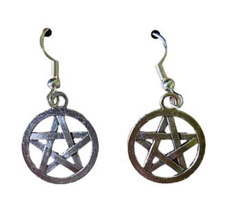 18mm Pentagram Earrings