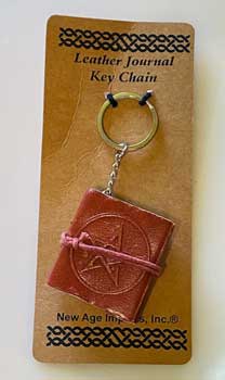 1 3-4" X 2" Pentagram Journal Key Chain