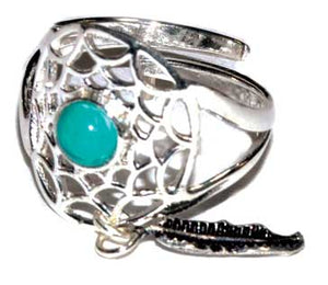 Dreamcatcher Turquoise Ring Adjustable