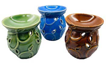 (set Of 3) 3" Leaf Oil Diffuser