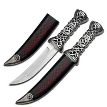 Celtic Pentagram Athame 12"