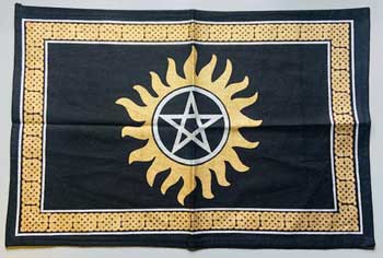 13"x19" Pentagram Altar Cloth