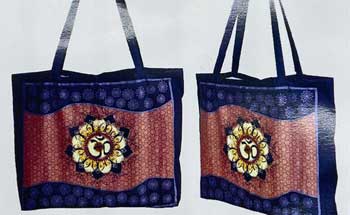 15.7" X 17.7" Om Lotus Tote  Bag