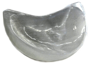 4" Selenite Half Moon Bowl