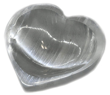 4" Selenite Heart Bowl