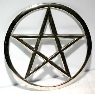 Cut-out Pentagram Altar Tile 5 3-4"
