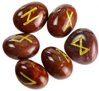 Red Jasper Rune Set