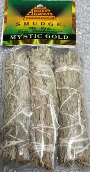 Mystic Gold Smudge Stick 3pk 4"