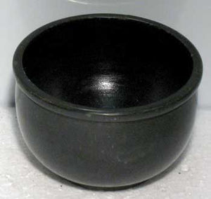 Black Stone Scrying Bowl 3"