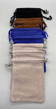 12 Pk 2" X 3" Mixed Velvet Pouch