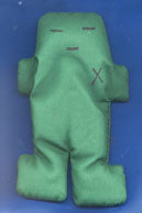 Green Voodoo Doll  5"