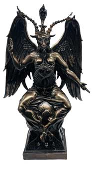 14 1-2" Baphomet Bronze Color
