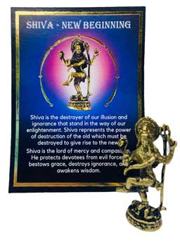1 1-2" Brass Shiva
