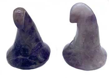 (set Of 2) 1 3-4" Witch's Hat Amethyst