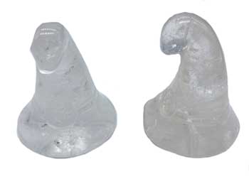 (set Of 2) 1 3-4" Witch's Hat Crystal