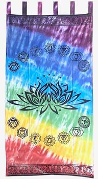 44"x88" Lotus Chakra Curtain